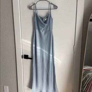 BHLDN cowl neck midi dress